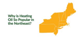 Map of states with heating oil in the northeast