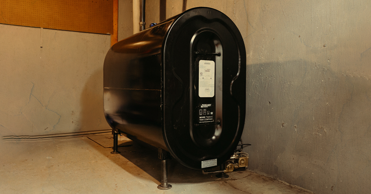 reading an oil tank
